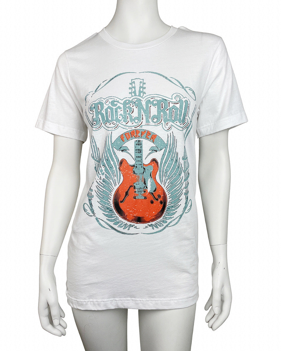 Rock 'N' Roll Forever Graphic T-Shirt - Blackbird Boutique
