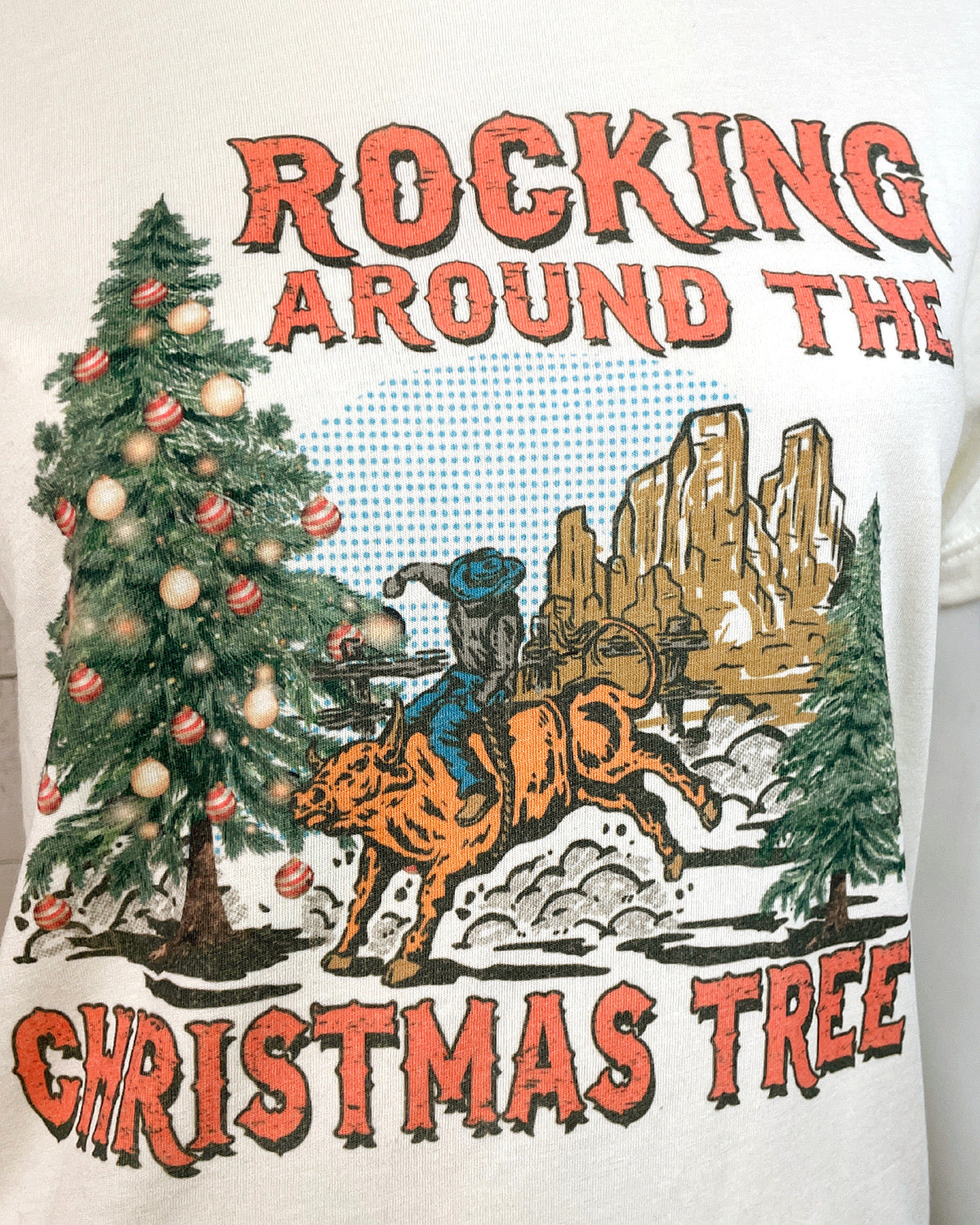 Rocking Around the Christmas Tree Graphic Tee - Blackbird Boutique